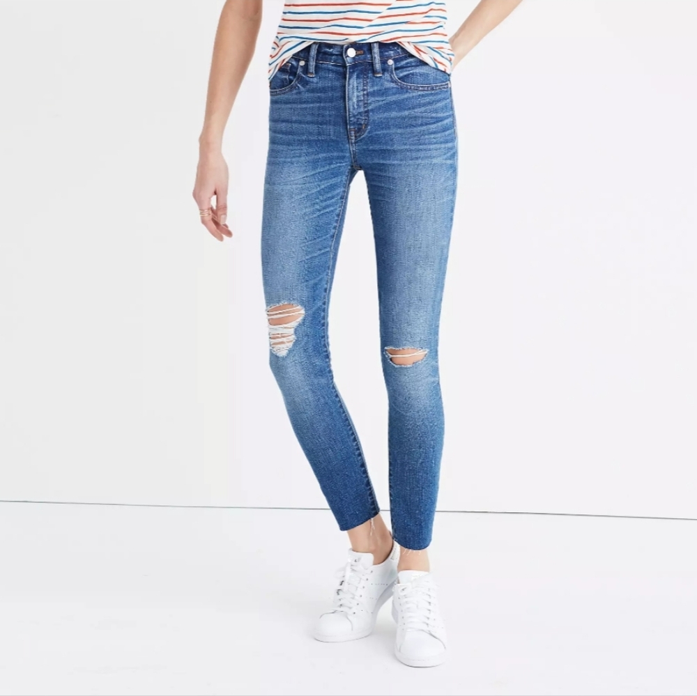 Madewell 9" High Riser Skinny Skinny Jean in Bruce Wash